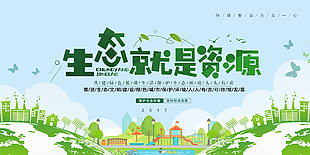綠色環保宣傳展板