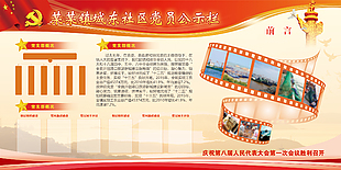 社區黨員公示欄