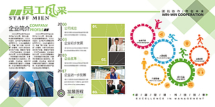 員工風采企業展板