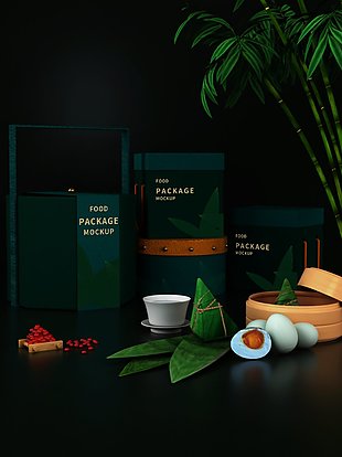 端午粽子手提禮品盒設計