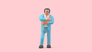 戴眼鏡的男人