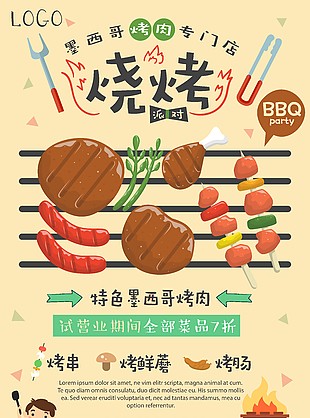 墨西哥烤肉海報