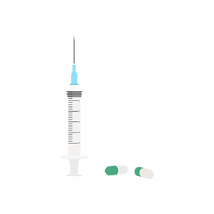 新冠疫苗手繪圖案