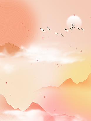 雅致水墨古典中國風背景