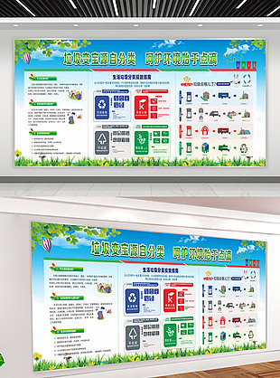 垃圾循環利用宣傳展板