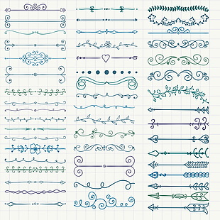 花纹边框花边设计素材