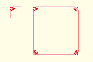 中式邊框設計元素