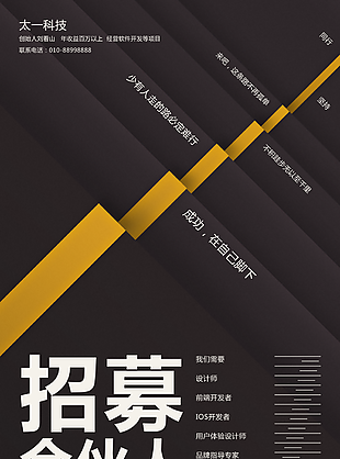 合伙人招募海報