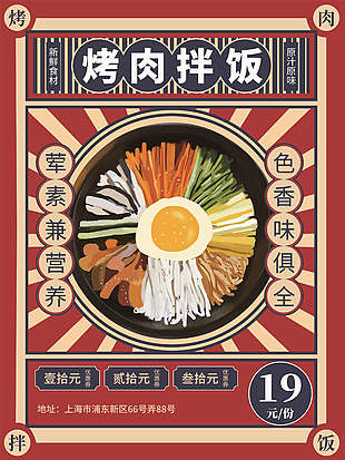 韓國烤肉拌飯圖片