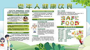 中醫老年人健康教育宣傳欄展板設計