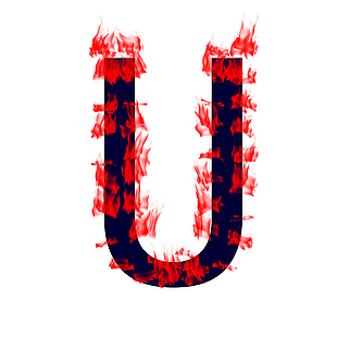 火焰字母U