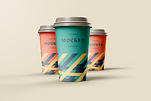 熱飲紙杯效果圖VI樣機設計