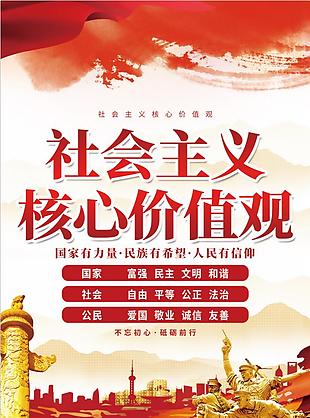 社會(huì)主義核心價(jià)值觀宣傳單設(shè)計(jì)