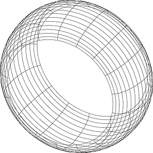 矢量空間網格圓環