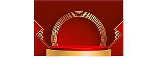 新年展臺設計banner背景下載