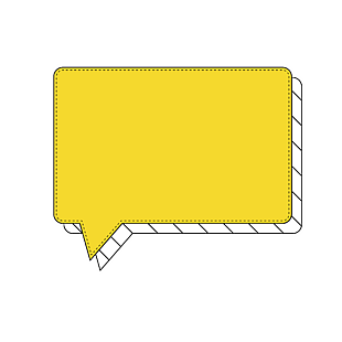 黄色底纹对话框文字边框素材下载