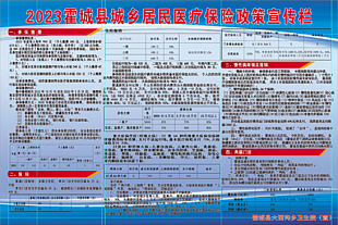 2023城乡居民医保政策宣传栏模板