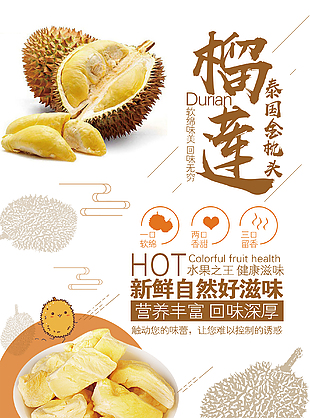 進口貓山王榴蓮海報