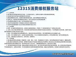 12315消費維權制度海報設計