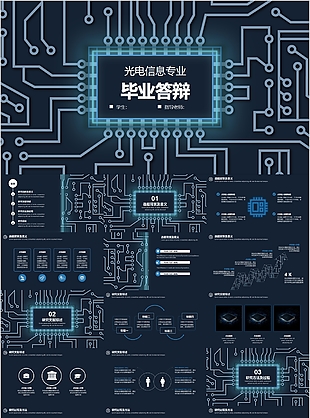 光電信息專業(yè)畢業(yè)答辯開題報告PPT模板