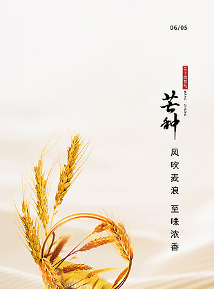 芒種釀酒黃色創(chuàng)意海報(bào)主題設(shè)計(jì)