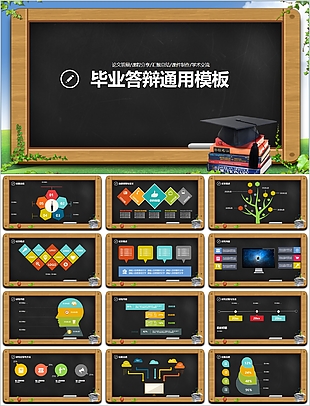 创意个性毕业答辩学术交流PPT通用模板