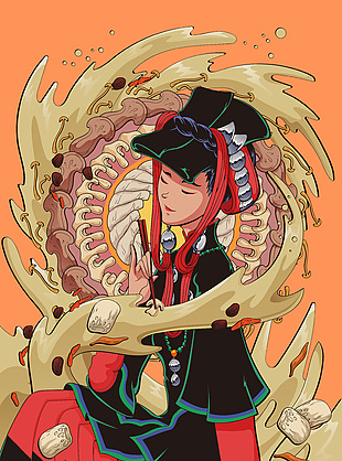 卡通人物插画素材下载