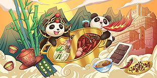 卡通插画海报设计大全