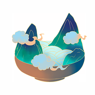 手繪中國風(fēng)漸變水墨山水風(fēng)格素材