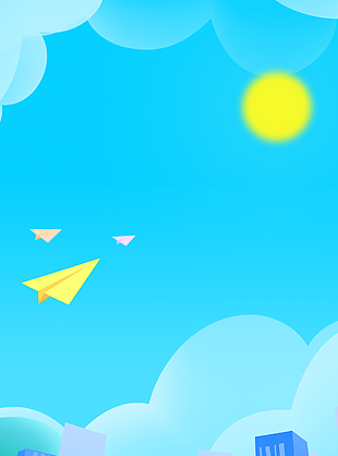 卡通簡(jiǎn)約插畫風(fēng)學(xué)校建筑背景圖片下載