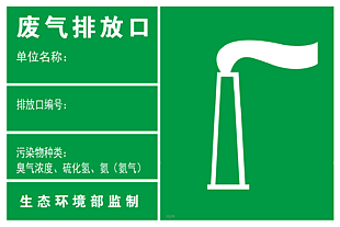 廢氣排放口標志