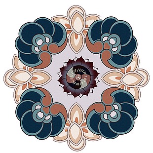 古典花紋敦煌壁畫圖片