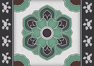 敦煌花纹壁画装饰背景素材