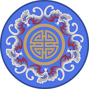 吉祥福壽刺繡花紋