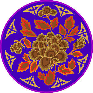 喜慶吉祥刺繡花紋