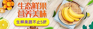 生態(tài)鮮果電商輪播圖模板