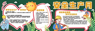 安全生產月安全教育海報