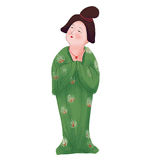唐代仕女清新文藝元素