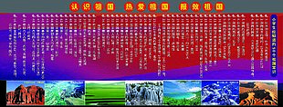 小学生祖国常识教育展板