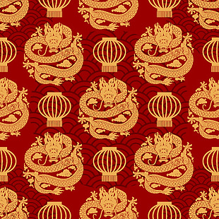 中國(guó)龍?jiān)匮b飾圖