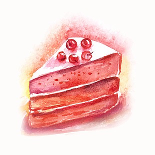 冬天下午茶小蛋糕插画