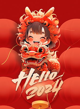 2024年精美元旦新年海報(bào)