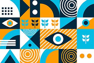 抽象圖案背景矢量