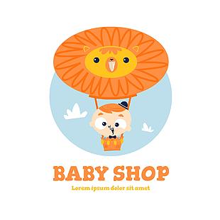 婴儿商店图标插画