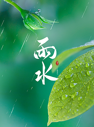 小雨潤無酥傳統節氣海報