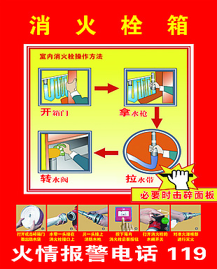 消火栓箱海报