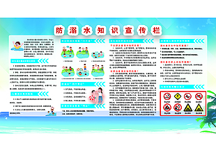 防溺水健康教育宣传栏