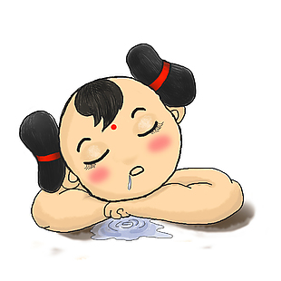 卡通人物趣味插畫素材設(shè)計