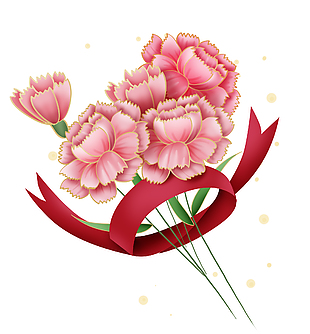 简约花束创意手绘设计元素