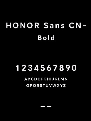 HONOR Sans CN-Bold字体